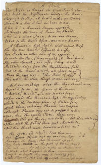 Broadside on the End of the French & Indian War  with Stirring Manuscript Verse. 