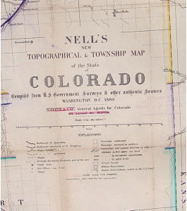 The Most Complete Colorado Topographical Map of the Period.