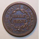 1853 Half Cent