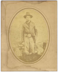 Full-Size Albumen Photograph of a Union Soldier. 