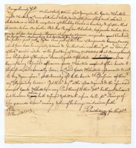 Future 1776 Governor of Virginia  penned as a Young Attorney. 