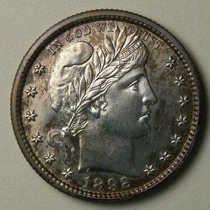 1892 Quarter. - obverse image