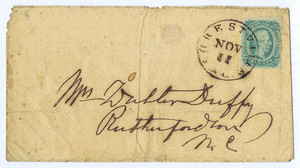 To a Confederate Surgeon’s Wife, with Uncommon Brown Town Cancel. image