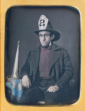 Superb Daguerreotype of a Fireman. image