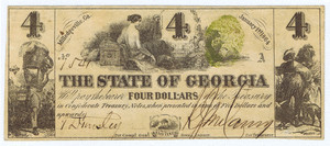 Georgia $4 Note. image