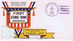 First Atom Bomb Cover. image