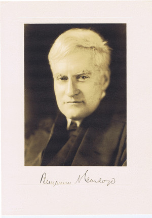 Wistful, Penetrating Signed Photo of one of the Great Legal Minds. image