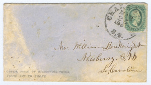 Cover Fashioned from Accounting Paper – with a Recycled Stamp. image