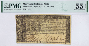 Collection of Maryland Notes, all from a Single Series - Co-Printed by a Woman. image