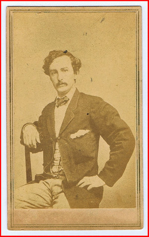 The Youngest Collectible Pose of John Wilkes Booth. image